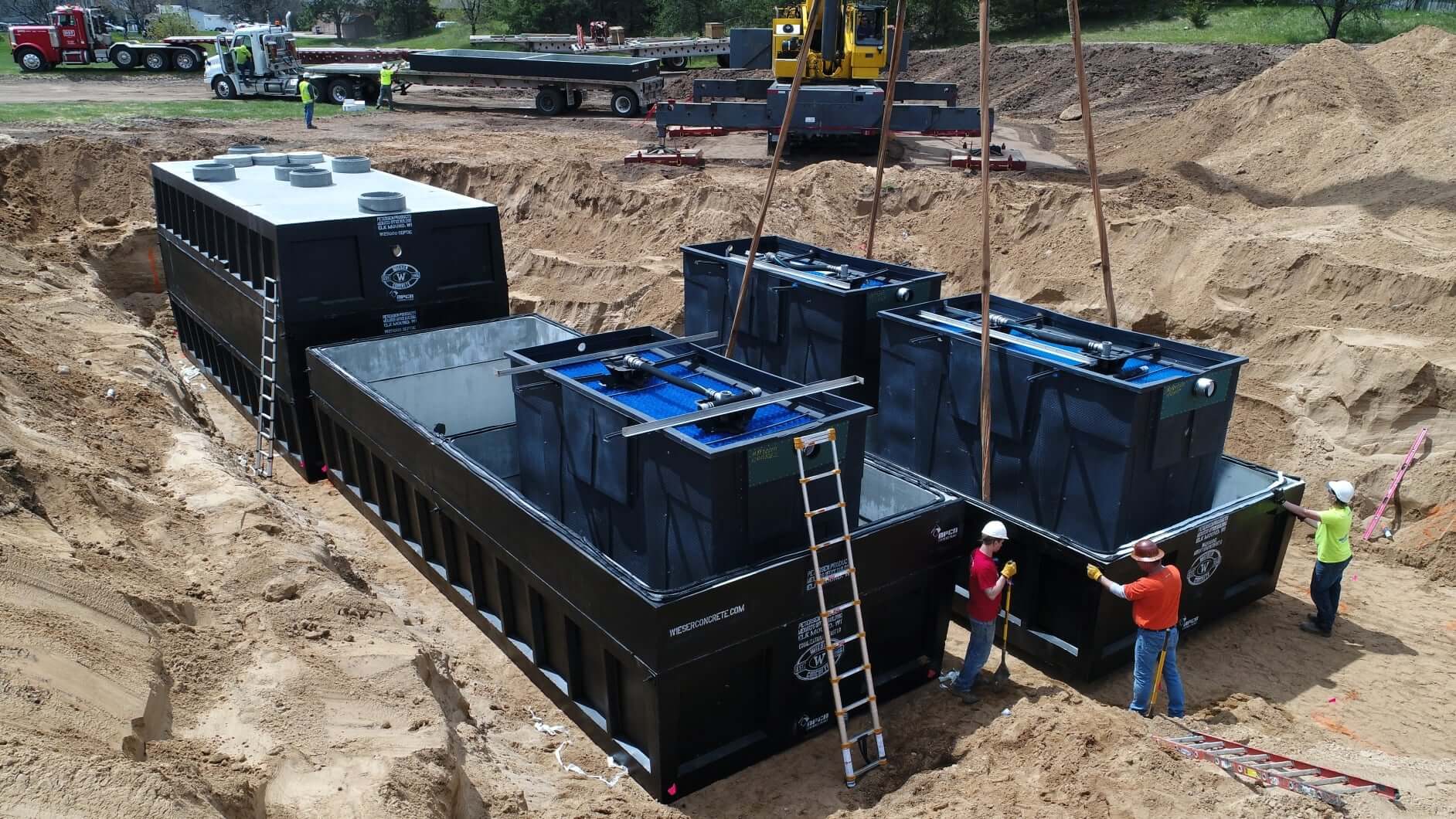 Installation réelle BioBarrier HSMBR de traitement et de réutilisation de l’eau dans un bâtiment tertiaire