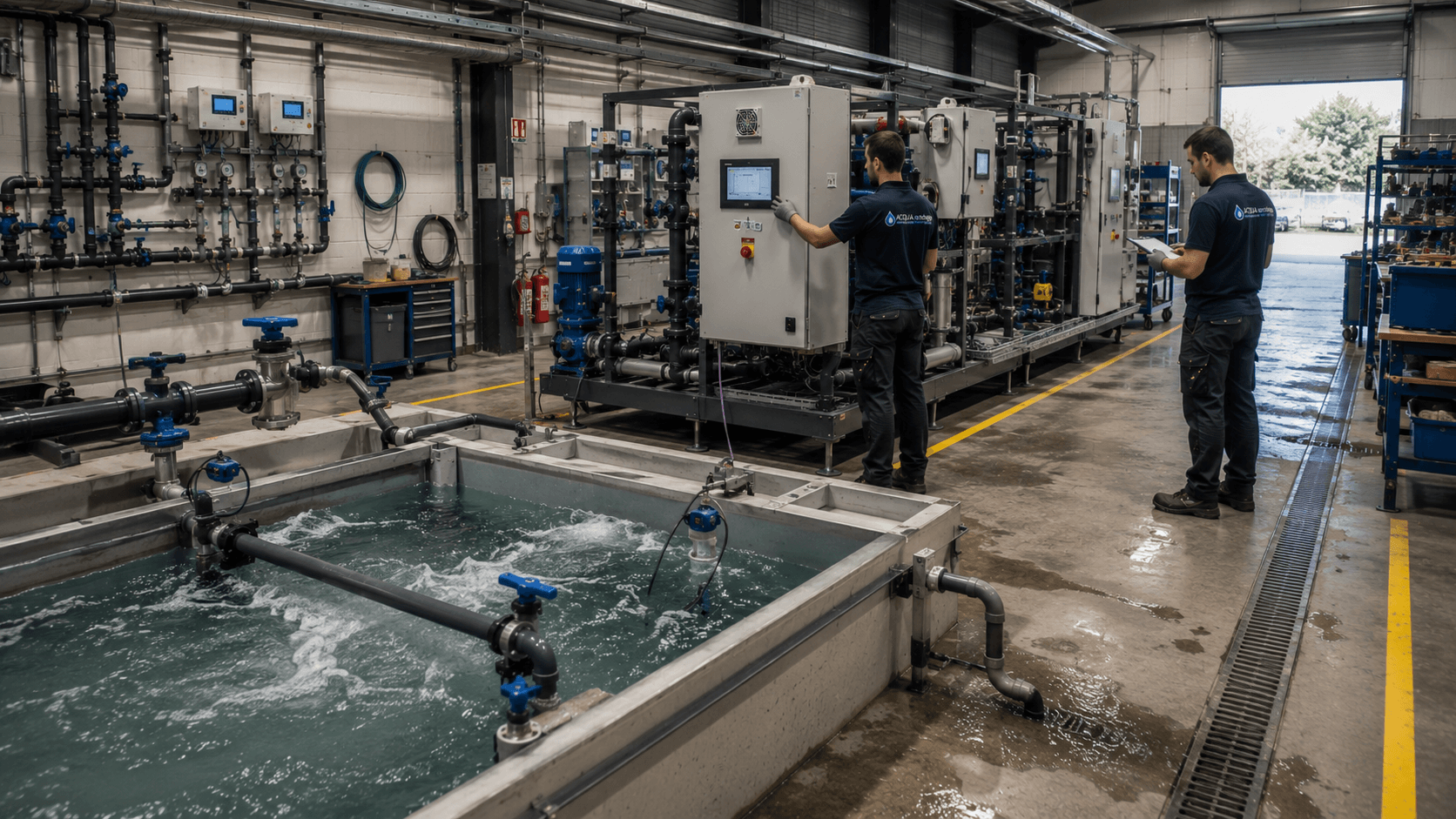Banc d’essais en eau et contrôle fonctionnel des systèmes au WRI