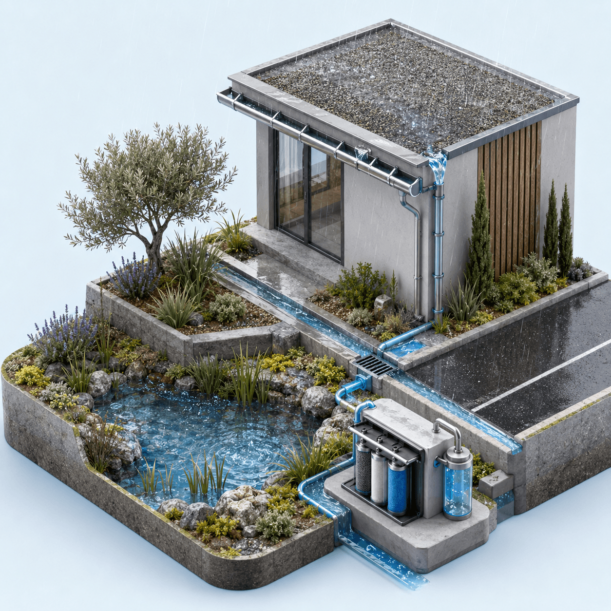 Collecte et traitement des eaux pluviales