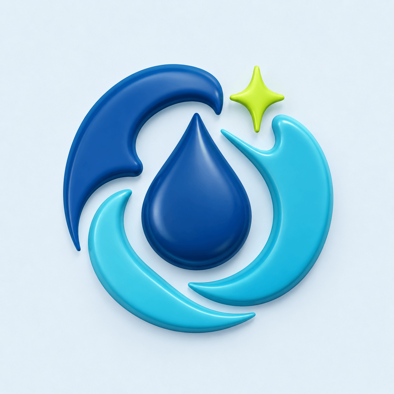 Symbole du cycle complet de l’eau au WRI
